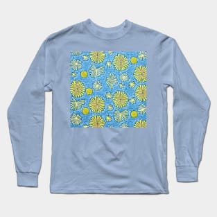 Spring doodle wildflowers 5 (MD23SPR016c) Long Sleeve T-Shirt